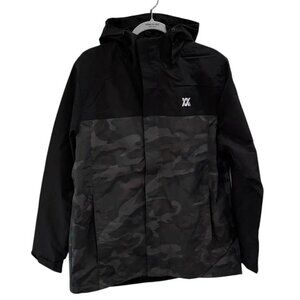 Dixxon Flannel Co Tech Jacket Hooded Windbreaker Camo NWT Large